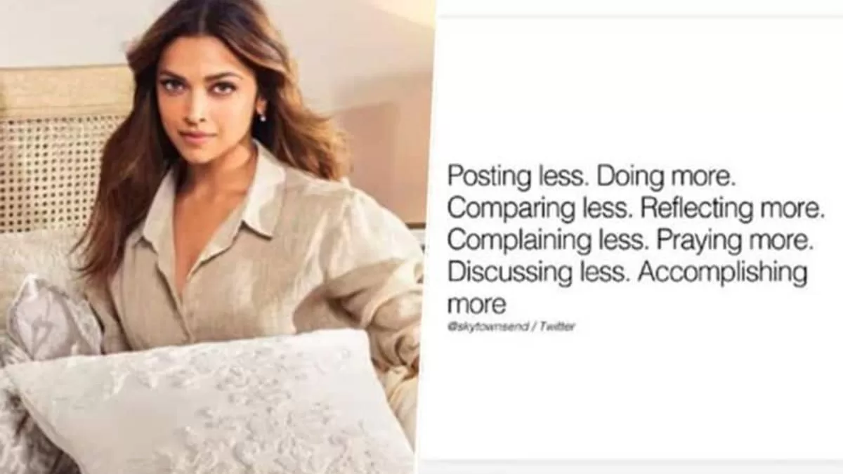 Mom-to-be Deepika Padukone Shares Cryptic Post About 'Posting Less, Accomplishing More'