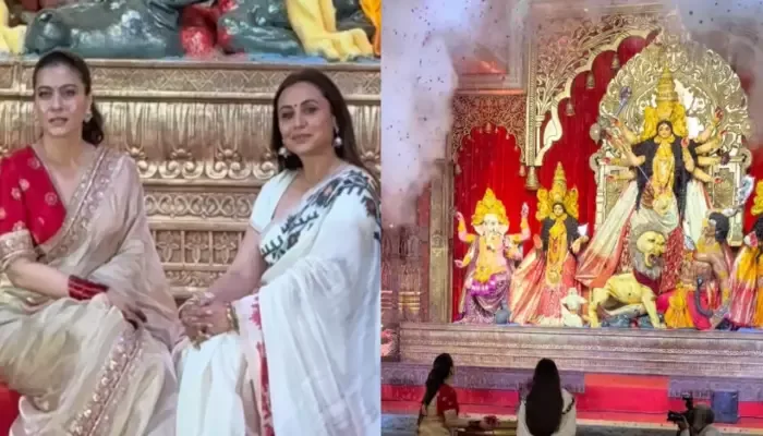 Rani Mukerji and Kajol sitting together