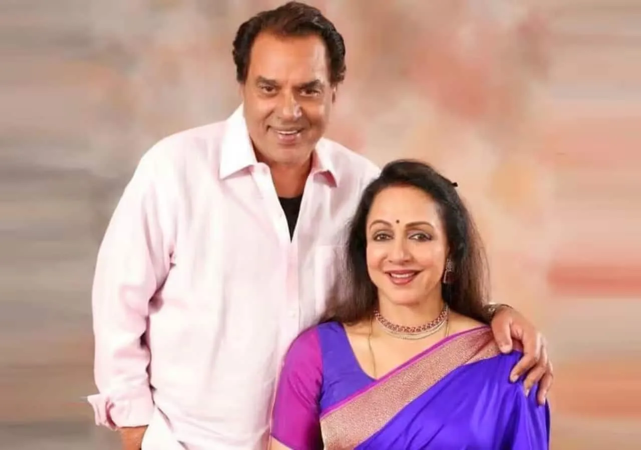 Dharmendra with his wife Hema Malini