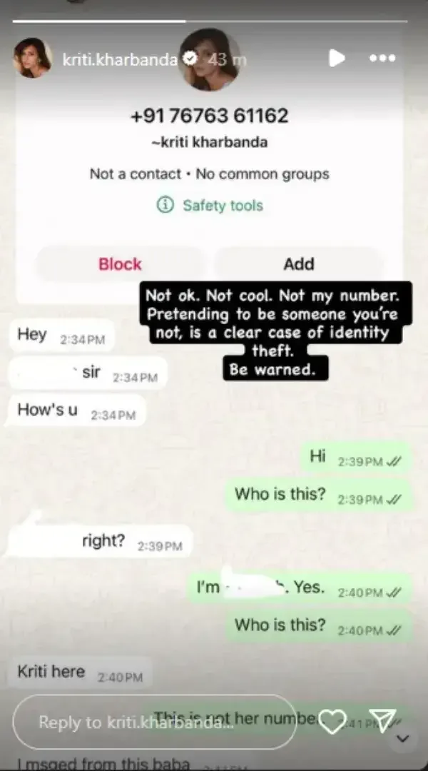 Kriti Kharbanda fallen in prey