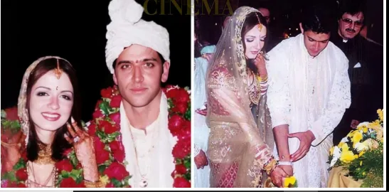 Sussane Khan with Hrithik Roshan, the day of their wedding. 