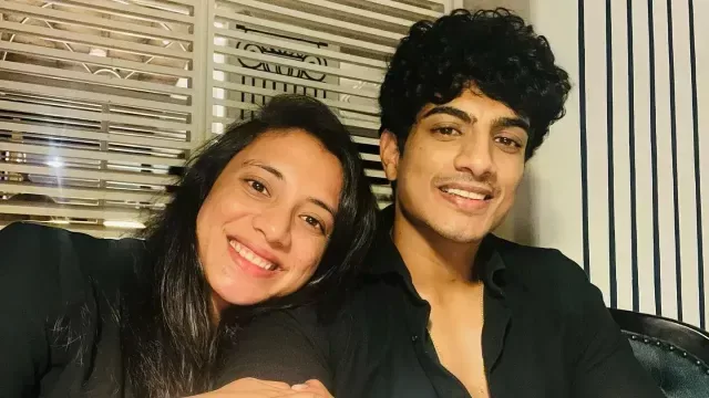 Palaash Muchhal and Smriti Mandhana 