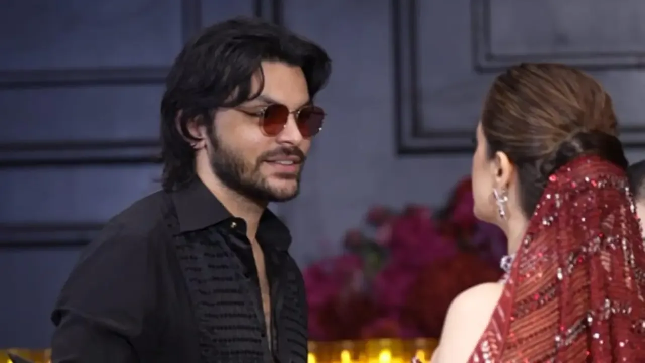 Veer Pahariya at Nupur Sanon reception