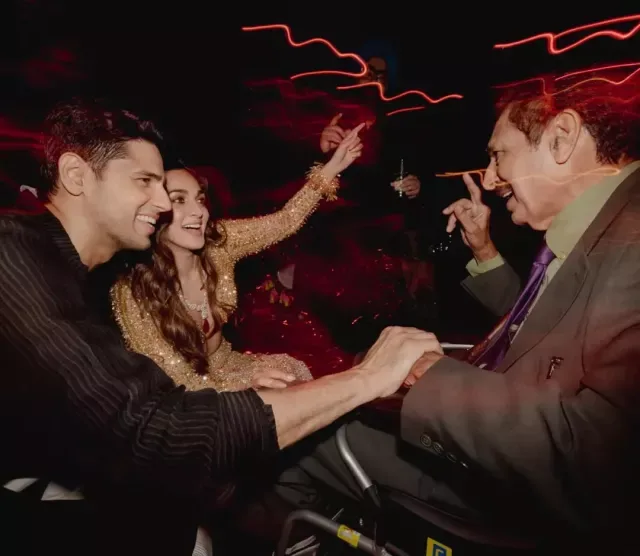 Sidharth and Kiara with Sunil Malhotra
