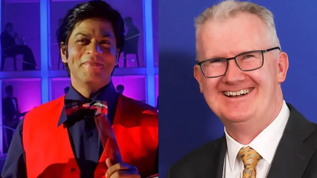 Shah Rukh Khan and Astralian minister Tony Burke