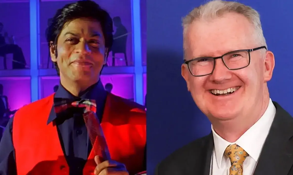 Shah Rukh Khan and Astralian minister Tony Burke