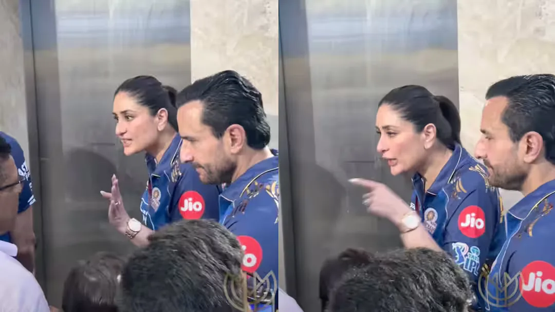 Kareena Kapoor with Saif, Jeh and Ibrahim