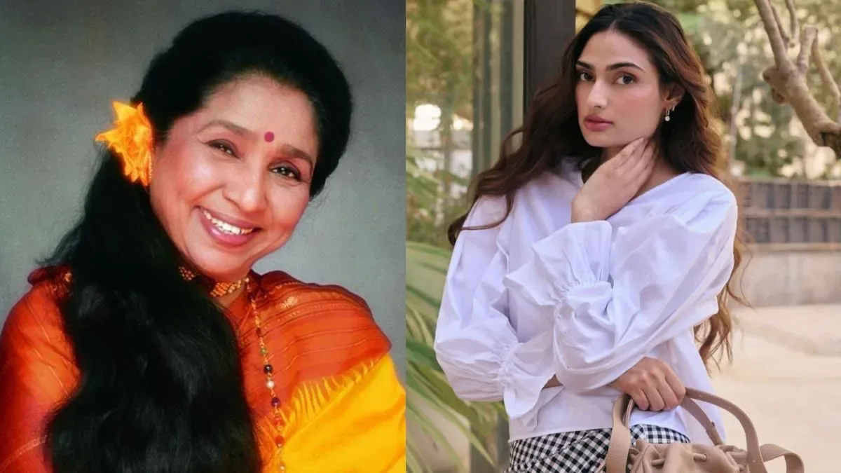 Athiya Shetty and Asha Bhosle