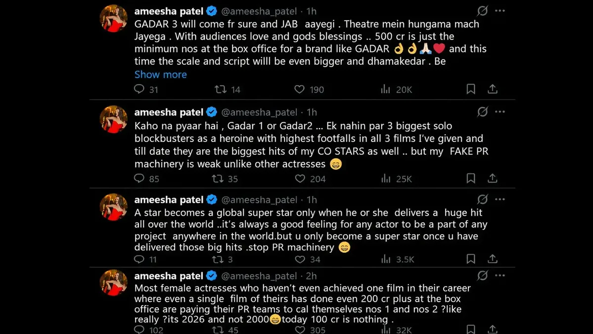 Ameesha Patel's comment