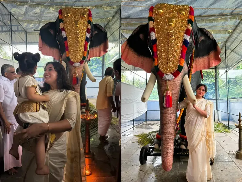 Richa Chadha on Onam festival with her daughter