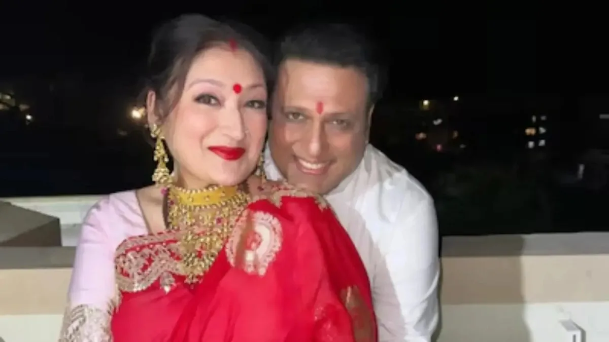 Govinda with wife Sunita