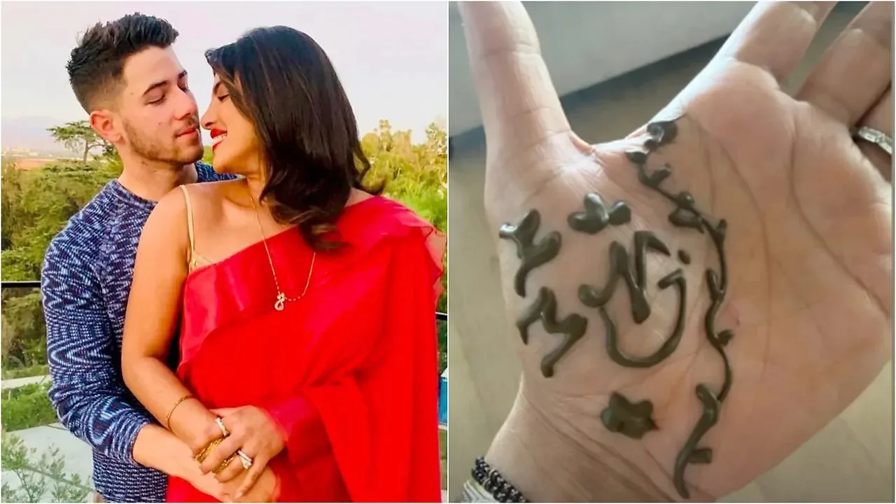Priyanka Chopra's DIY mehendi